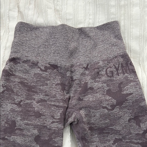 Purple Gray Camouflage size XS Seamless Leggings - Picture 2 of 3